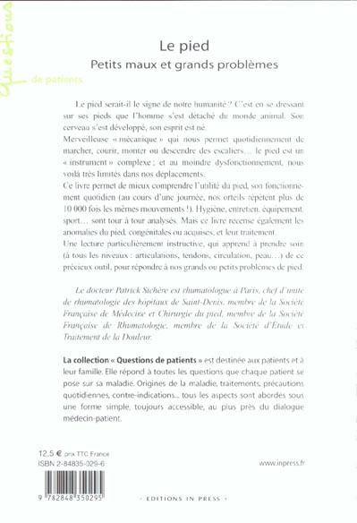 Quatrième de couverture de « LE PIED (LE) »