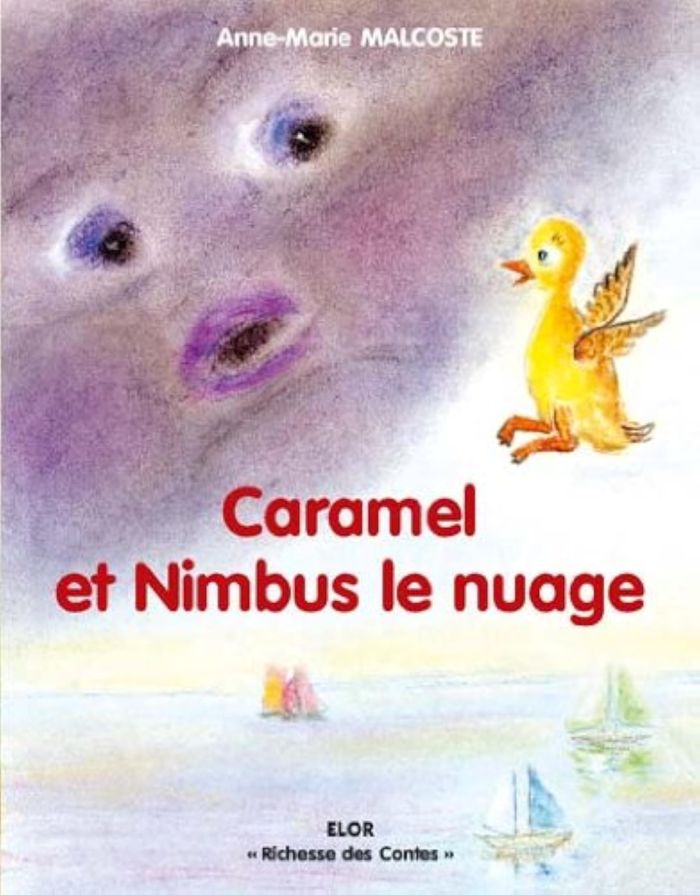 Couverture du livre « CARAMEL ET NIMBUS LE NUAGE » de Malcoste (anne-Marie, librairie Les Contes Infusés à Corte