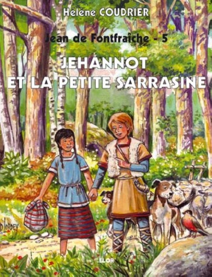 Couverture du livre « JEAN DE FONTFRAICHE 5 - JEHANNOT ET LA PETITE SARRASINE », librairie Les Contes Infusés à Corte