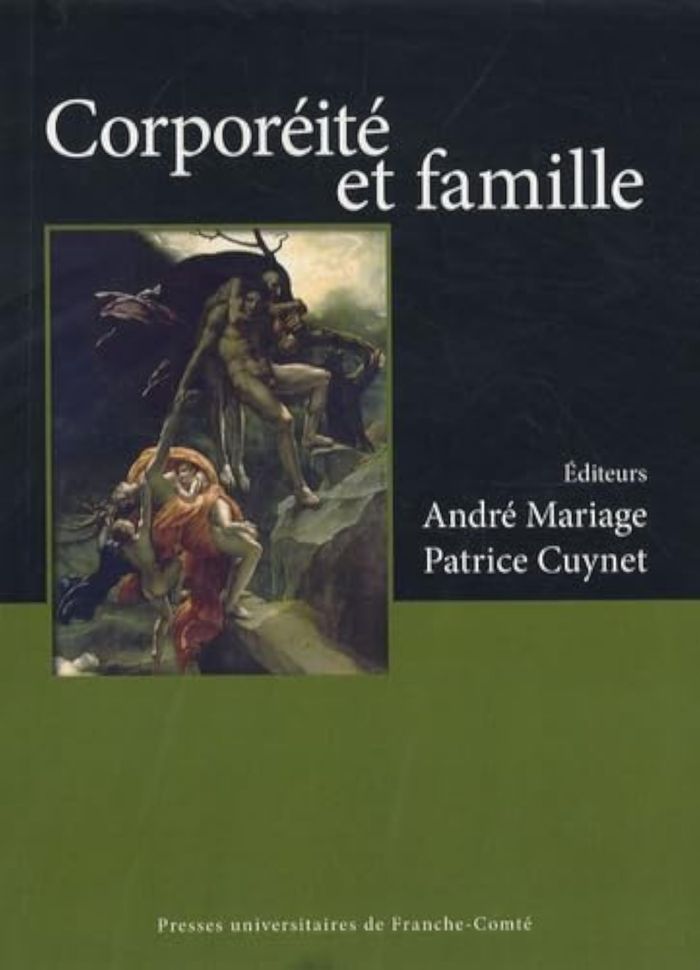 Couverture du livre « CORPOREITE ET FAMILLE », librairie Les Contes Infusés à Corte