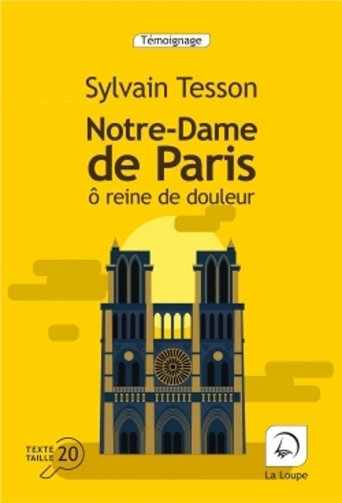 Couverture du livre « Notre-Dame de Paris : ô reine de douleur » de Sylvain Tesson, librairie Les Contes Infusés à Corte