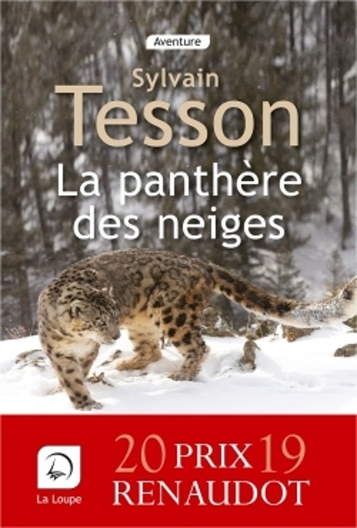 Couverture du livre « La panthère des neiges » de Sylvain Tesson, librairie Les Contes Infusés à Corte