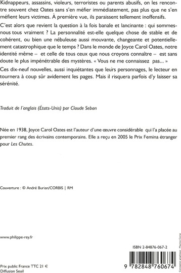 Quatrième de couverture de « Vous ne me connaissez pas : nouvelles »
