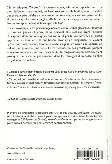 Quatrième de couverture de « Étouffements : nouvelles »