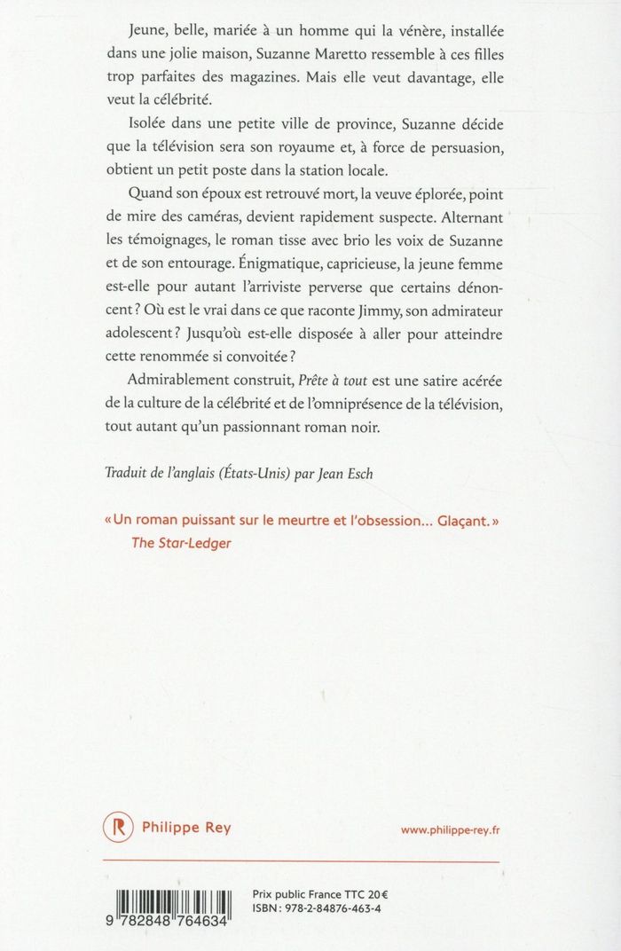 Quatrième de couverture de « Prête à tout : roman »