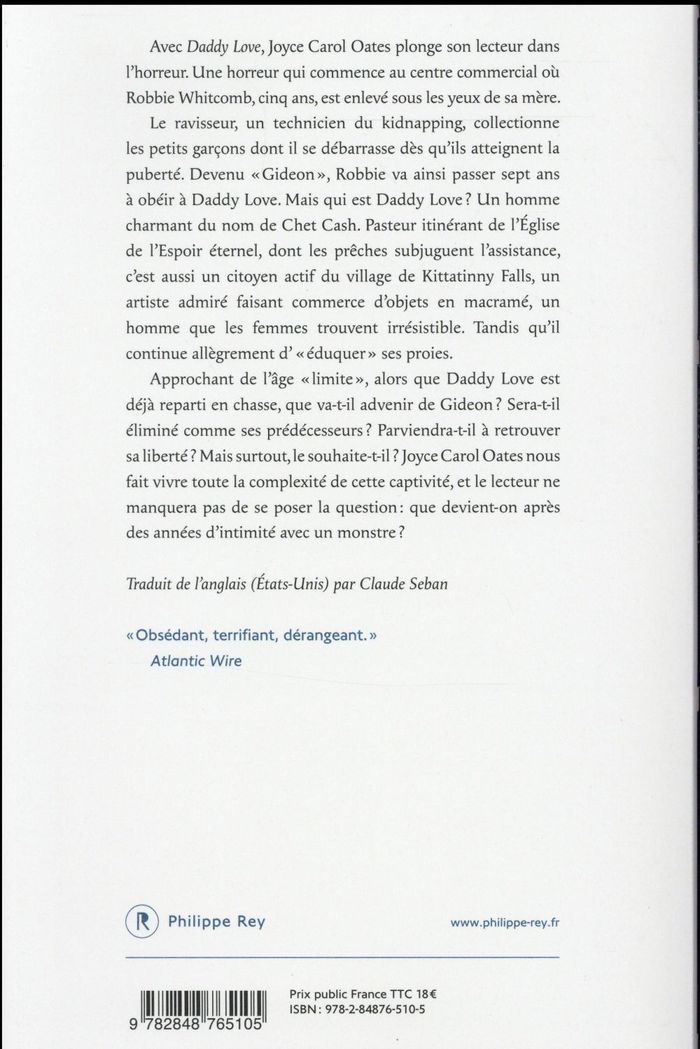 Quatrième de couverture de « Daddy Love : roman »
