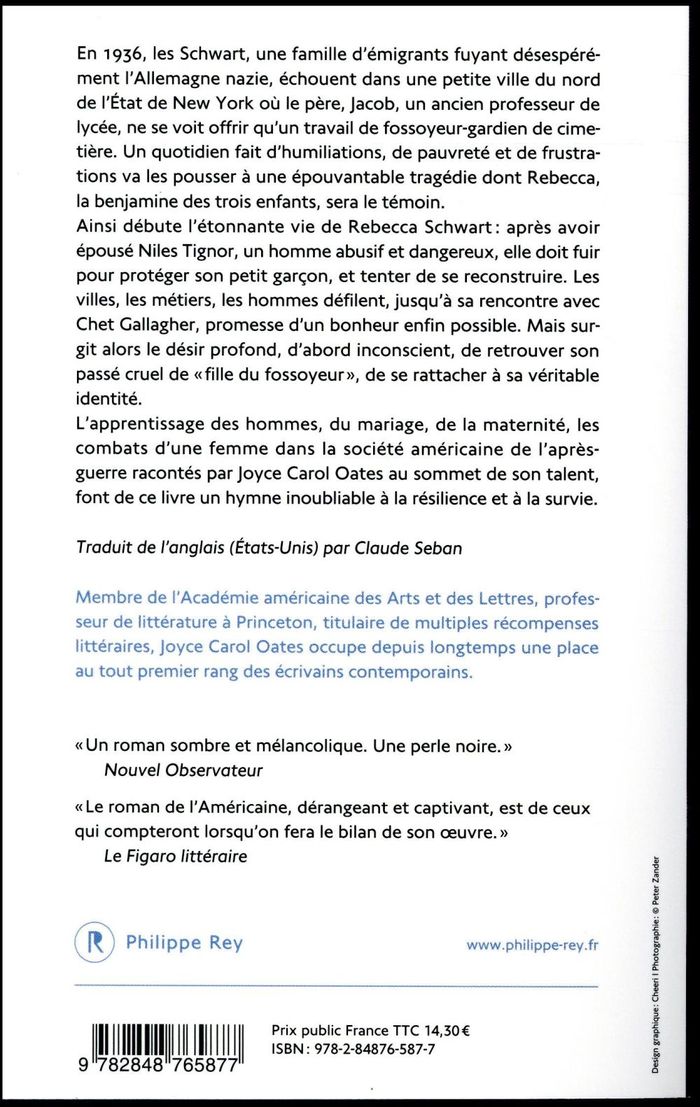 Quatrième de couverture de « La fille du fossoyeur : roman »