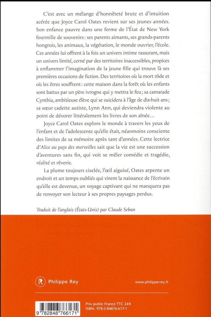 Quatrième de couverture de « Paysage perdu : de l'enfant à l'écrivain »