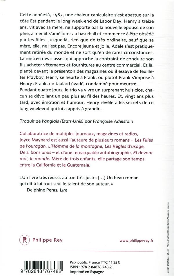 Quatrième de couverture de « Long week-end : roman »
