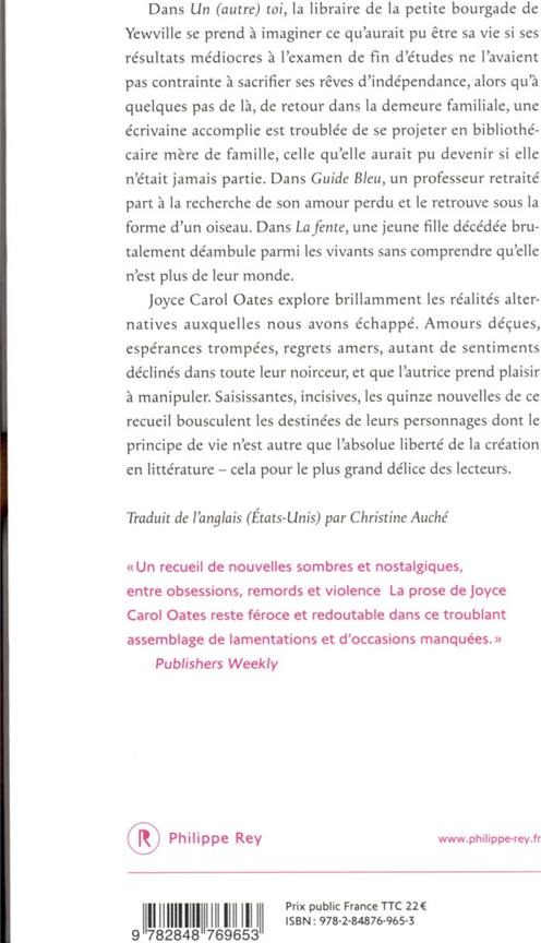 Quatrième de couverture de « Un (autre) toi : nouvelles »