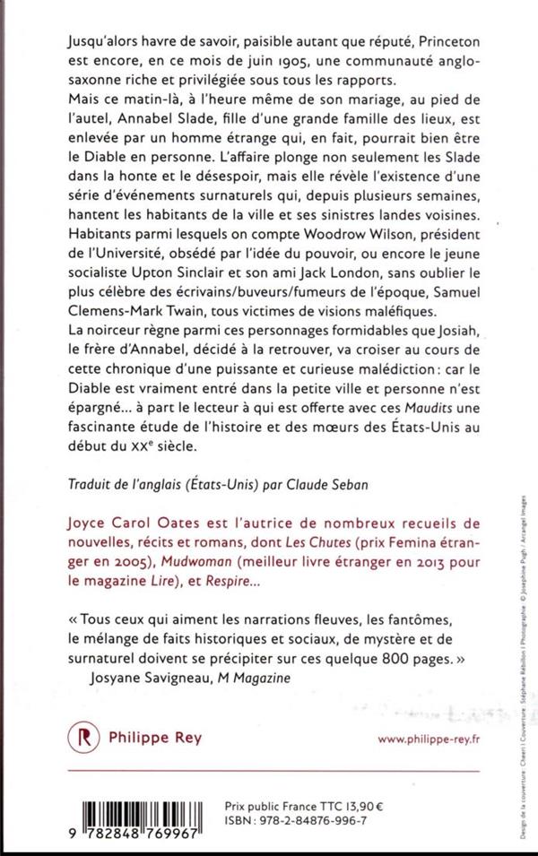 Quatrième de couverture de « Maudits : roman »