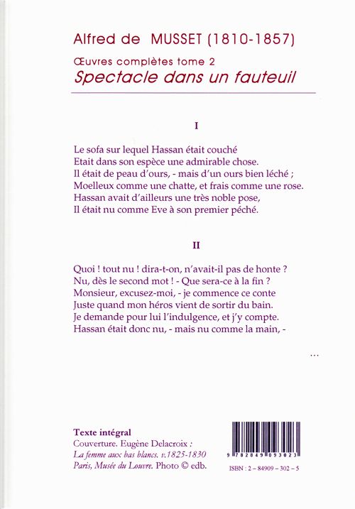 Quatrième de couverture de « SPECTACLE DANS UN FAUTEUIL (OEUVRES COMPLETES, TOME 2) »
