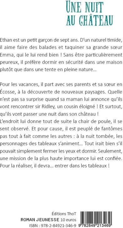 Quatrième de couverture de « UNE NUIT AU CHATEAU »