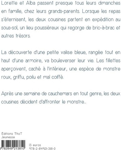 Quatrième de couverture de « UN DROLE DE PETIT MONSTRE »