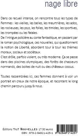 Quatrième de couverture de « Nage libre : nouvelles »