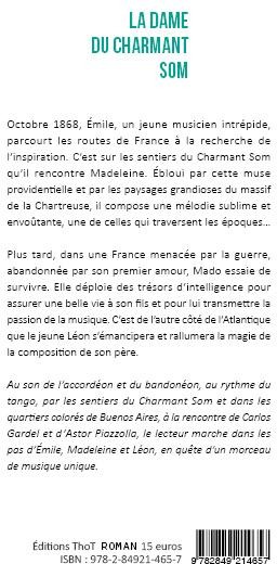 Quatrième de couverture de « LA DAME DU CHARMANT SOM »