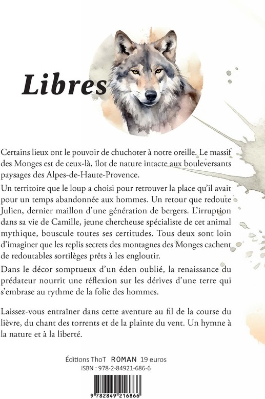 Quatrième de couverture de « LIBRES »