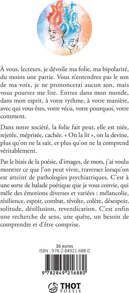Quatrième de couverture de « On ne prononce pas la folie, elle se lit »