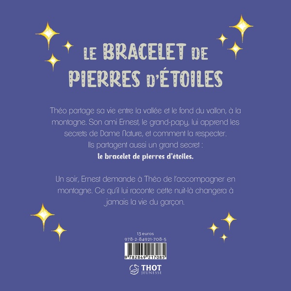 Quatrième de couverture de « Le bracelet de pierres d'étoiles »