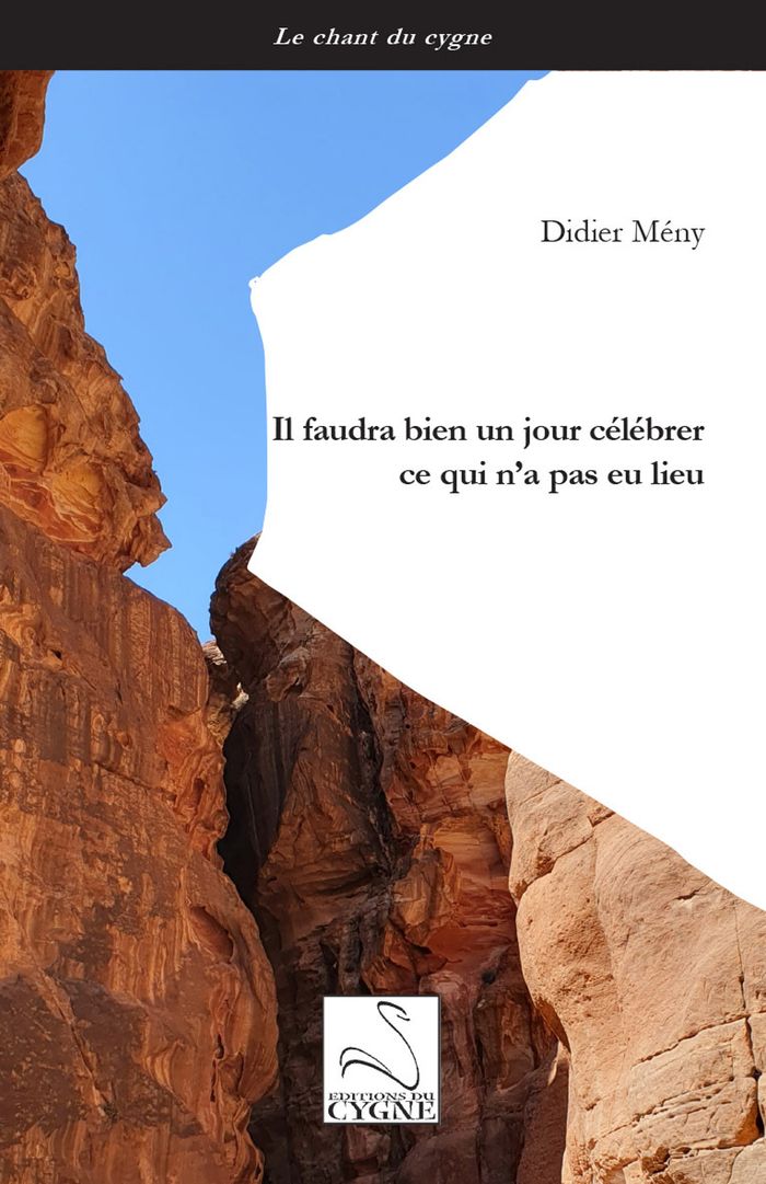 Couverture du livre « Il faudra bien un jour célébrer ce qui n'a pas eu lieu » de Didier Mény, librairie Les Contes Infusés à Corte