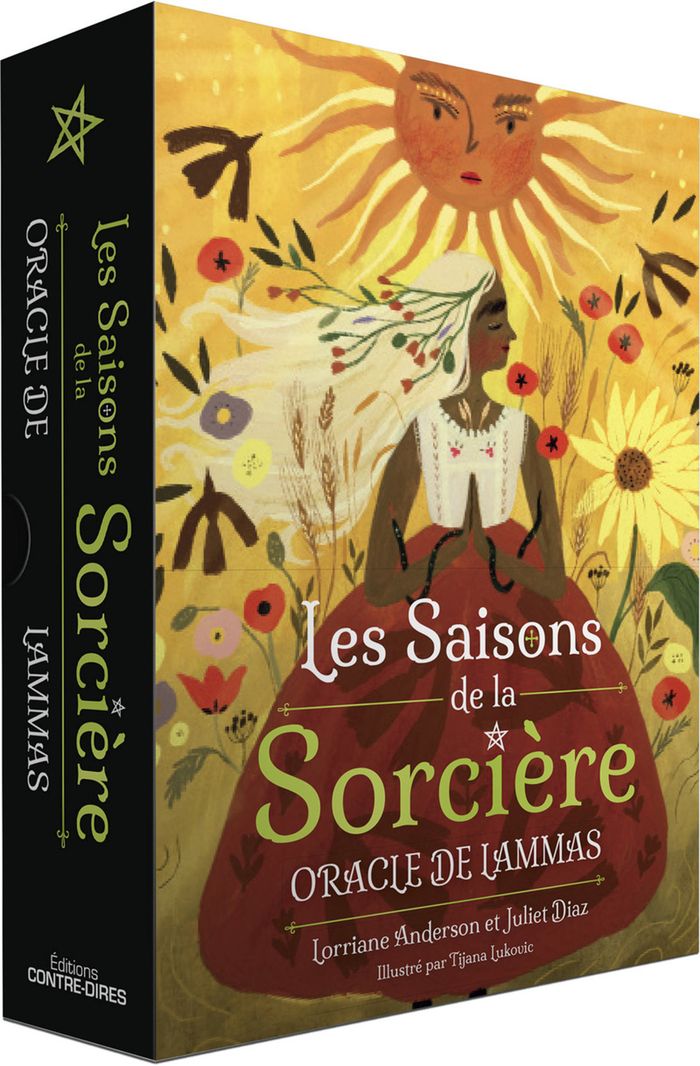 Couverture du livre « LES SAISONS DE LA SORCIERE - ORACLE DE LAMMAS », librairie Les Contes Infusés à Corte
