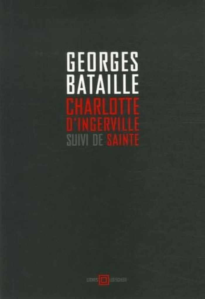 Couverture du livre « CHARLOTTE D'INGERVILLE SUIVI DE SAINTE », librairie Les Contes Infusés à Corte