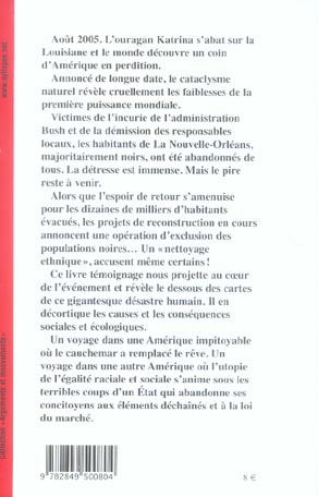 Quatrième de couverture de « OURAGAN KATRINA »
