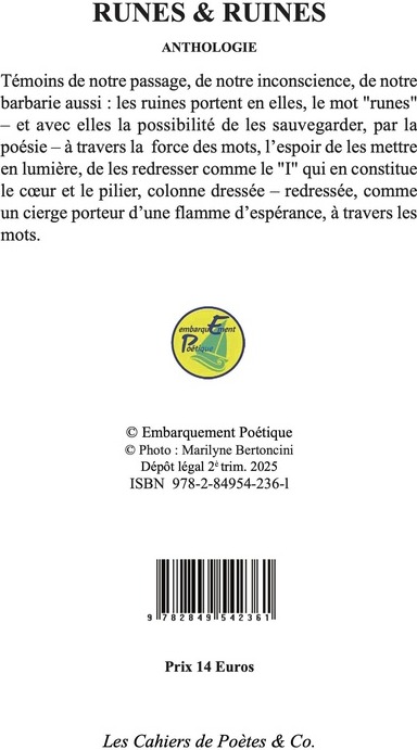 Quatrième de couverture de « Runes & ruines »