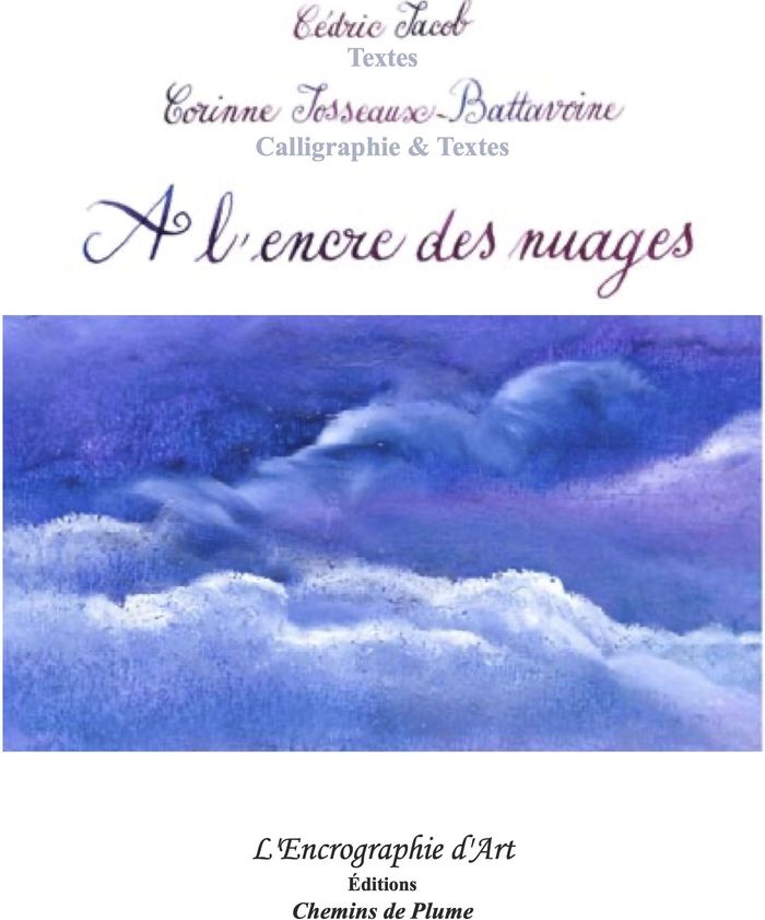 Couverture du livre « À l'encre des nuages » de Cédric Jacob, librairie Les Contes Infusés à Corte