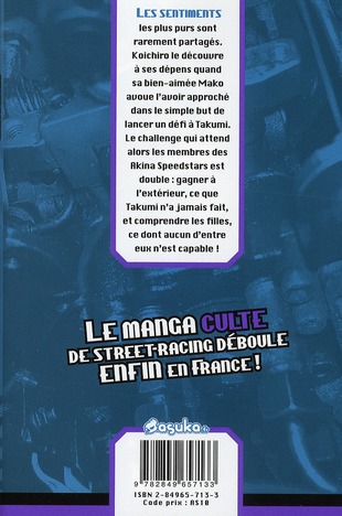 Quatrième de couverture de « INITIAL D T06 »