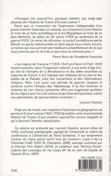 Quatrième de couverture de « LA LUTTE CONTRE LA MAISON D'AUTRICHE. LA FRANCE SO - US FRANCOIS 1ER. LES GUERRES D'ITALIE (1492-154 »
