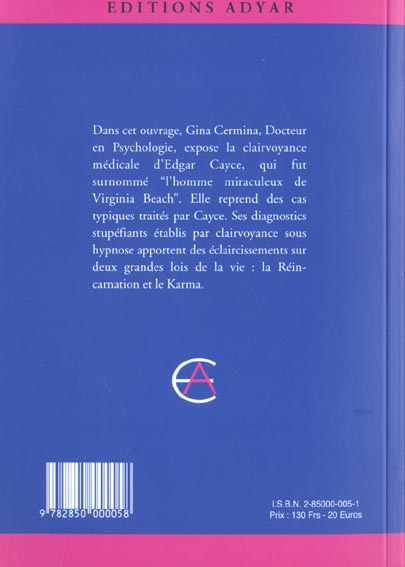 Quatrième de couverture de « DE NOMBREUSES DEMEURES... »