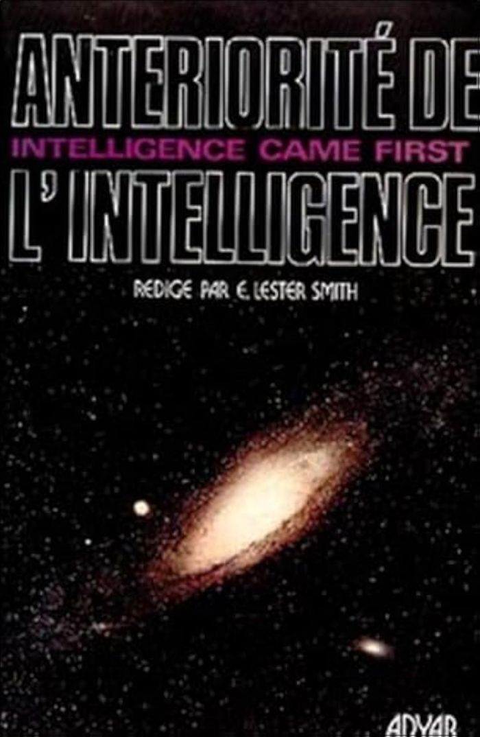 Couverture du livre « ANTERIORITE DE L'INTELLIGENCE », librairie Les Contes Infusés à Corte