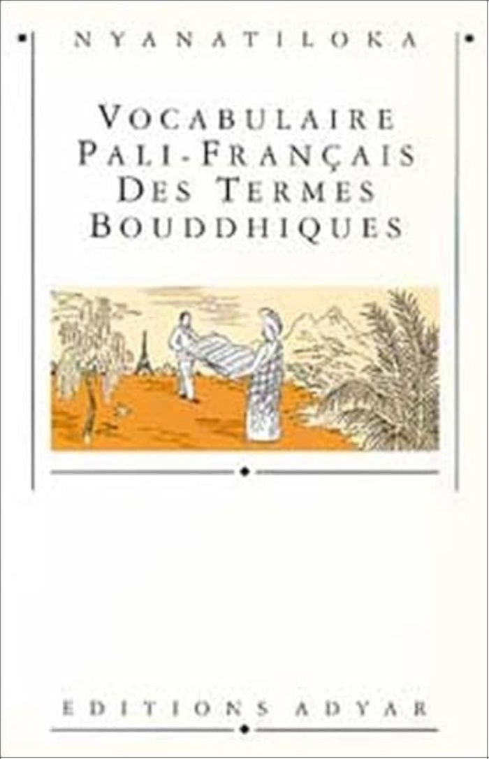 Couverture du livre « VOCABULAIRE PALI-FRANCAIS TERMES BOUDDHIQ. », librairie Les Contes Infusés à Corte