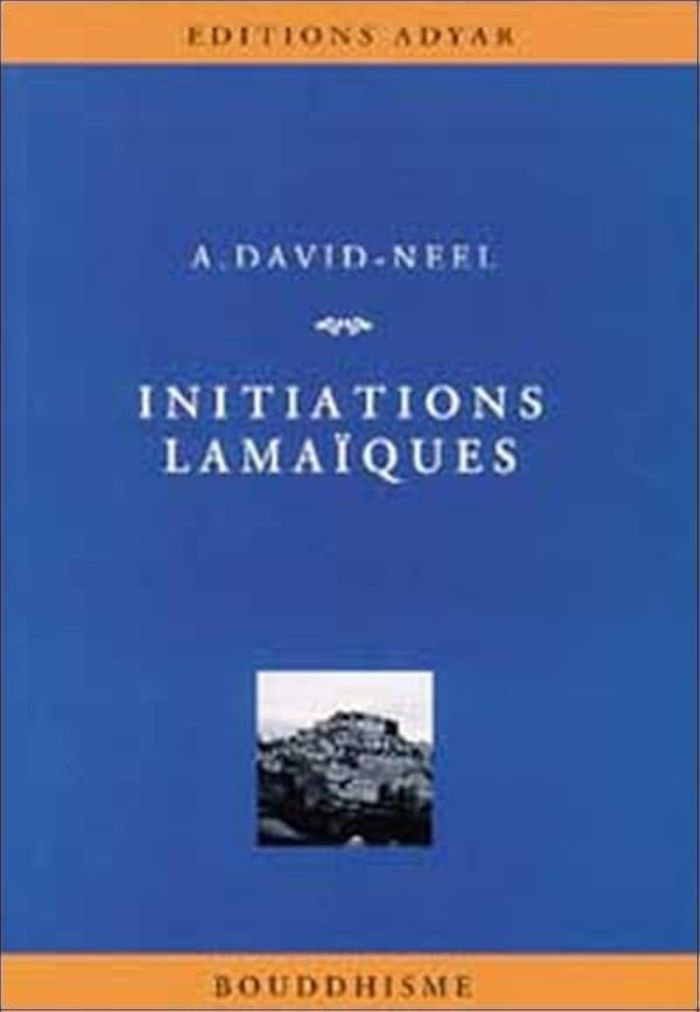 Couverture du livre « INITIATIONS LAMAIQUES » de Alexandra David-Neel, librairie Les Contes Infusés à Corte