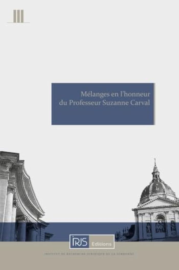 Couverture du livre « MELANGES EN L'HONNEUR DU PROFESSEUR SUZANNE CARVAL » de Collectif, librairie Les Contes Infusés à Corte