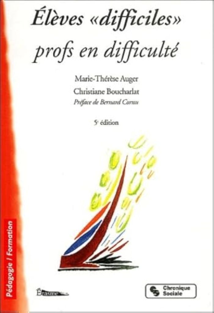 Couverture du livre « ELEVES DIFFICILES, PROFESSEURS EN DIFFICULTES 6E EDITION », librairie Les Contes Infusés à Corte