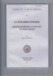 Couverture du livre « LE TESTAMENT D'ELISEE - TEXTE MASSORETIQUE ET SEPTANTE EN 2 ROIS 13.10-14.16 » de Richelle M., librairie Les Contes Infusés à Corte