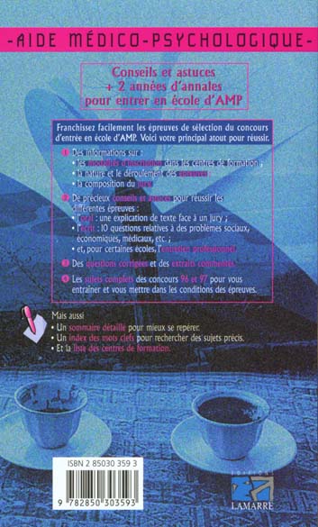 Quatrième de couverture de « ENTREE EN ECOLE AMP »