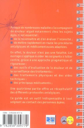 Quatrième de couverture de « LES DOULEURS AIGUES DE LA PERSONNE AGEE »
