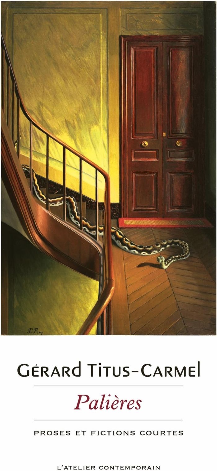 Couverture du livre « Palières » de Gérard Titus-Carmel, librairie Les Contes Infusés à Corte