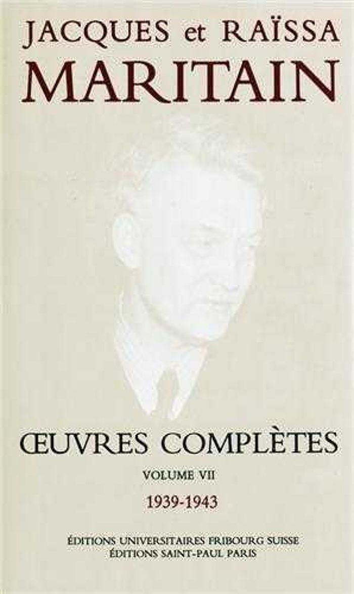 Couverture du livre « OEUVRES COMPLETES MARITAIN VII » de Maritain, librairie Les Contes Infusés à Corte
