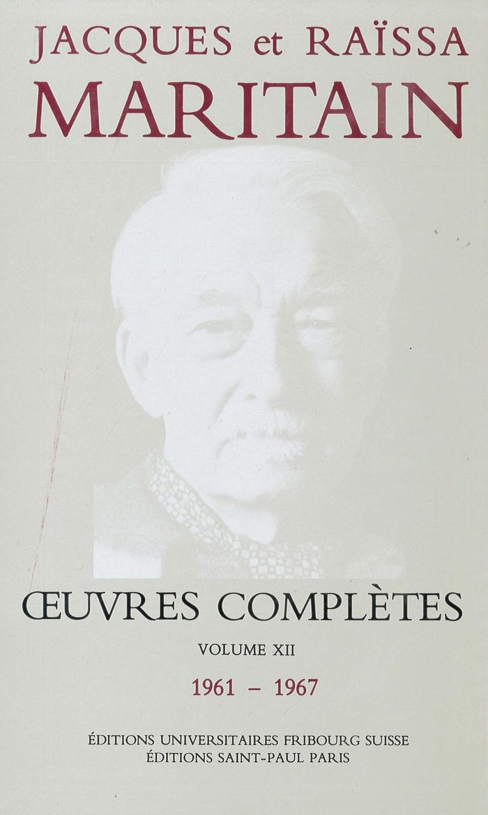 Couverture du livre « OEUVRES COMPLETES MARITAIN XII » de Xxx, librairie Les Contes Infusés à Corte