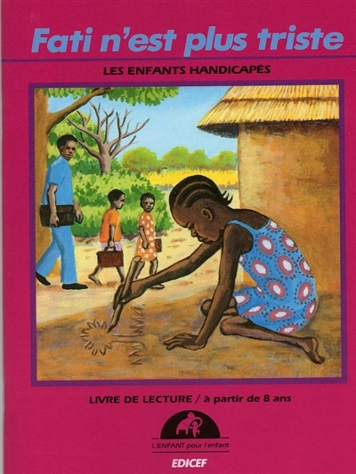 Couverture du livre « FATI N'EST PLUS TRISTE - LES ENFANTS HANDICAPES » de Elisabeth Dumurgier, librairie Les Contes Infusés à Corte