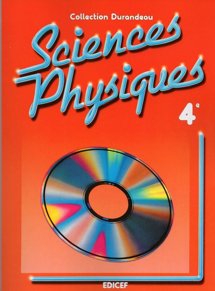 Couverture du livre « SCIENCES PHYSIQUES DURANDEAU 4E » de Collectif, librairie Les Contes Infusés à Corte