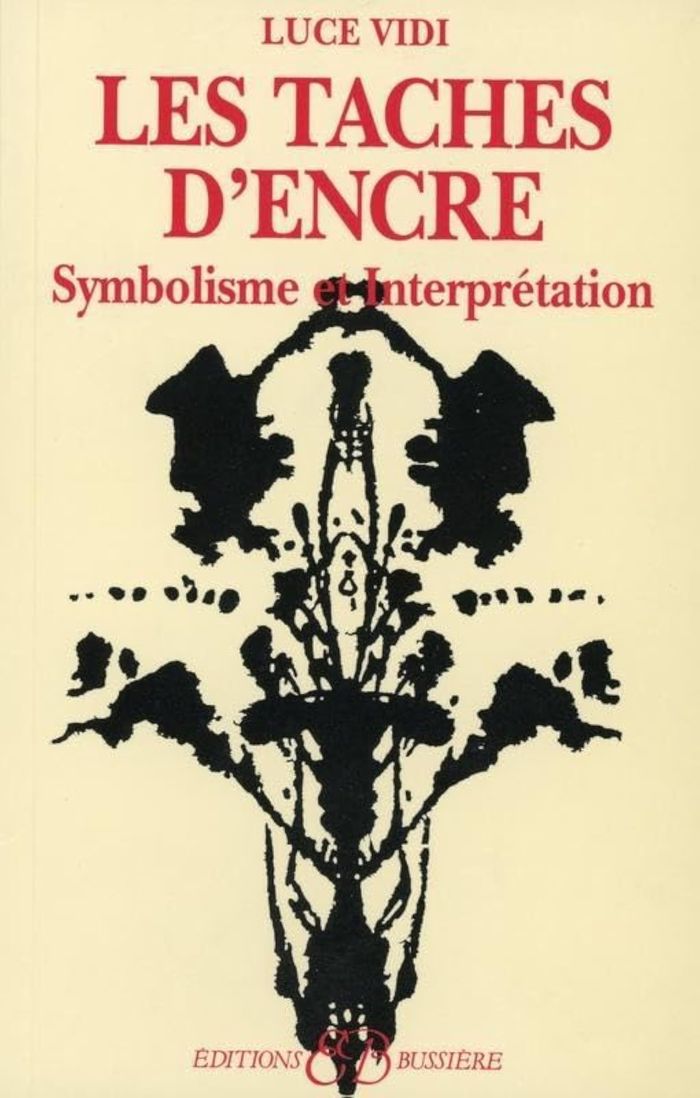 Couverture du livre « LES TACHES D'ENCRE - SYMBOLISME ET INTERPRETATION » de Luce Vidi, librairie Les Contes Infusés à Corte