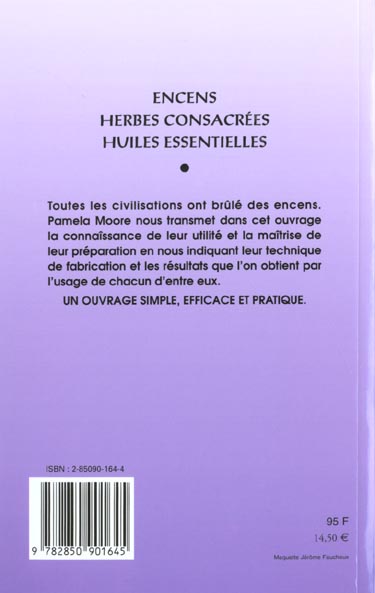 Quatrième de couverture de « LIVRE DES ENCENS »