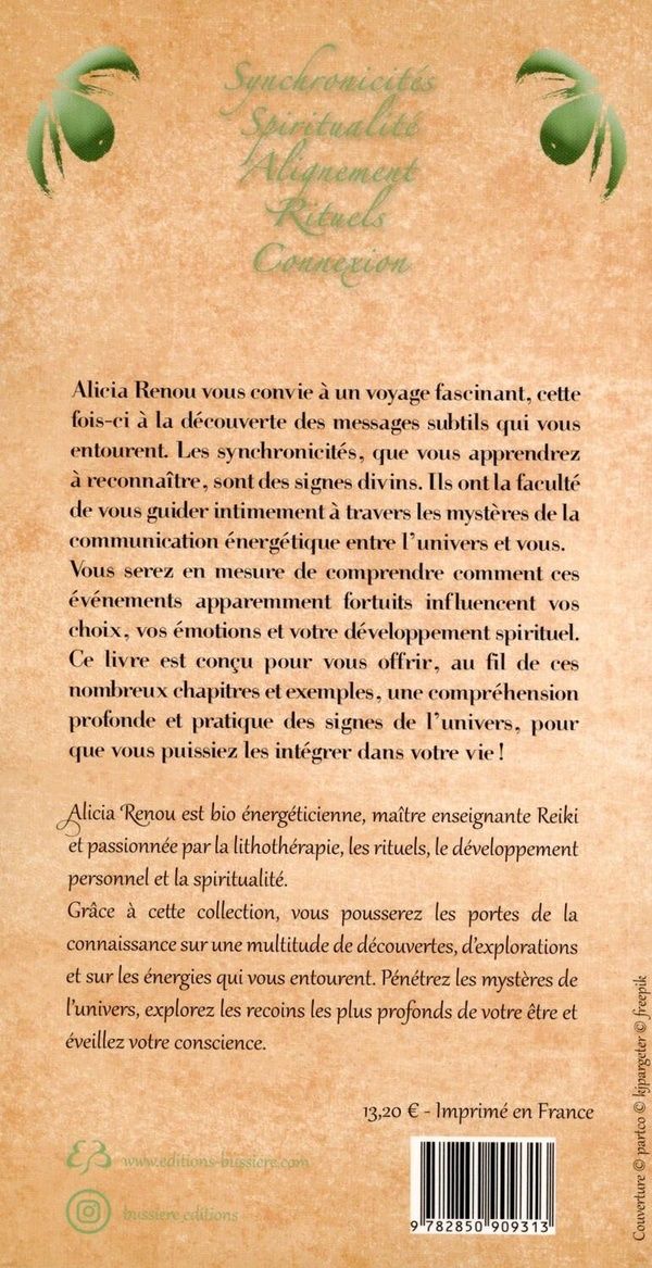 Quatrième de couverture de « Synchronicités & signes de l'univers »