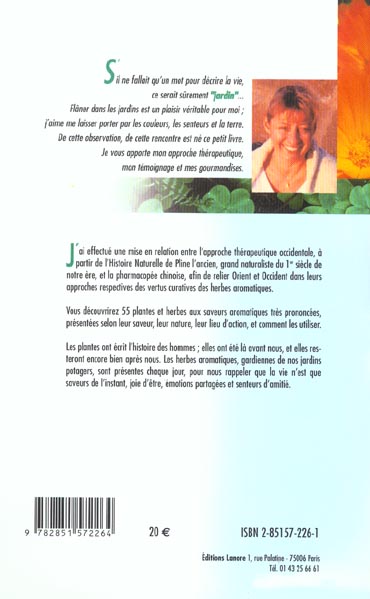 Quatrième de couverture de « PLANTES ET HERBES AROMATIQUES - SAVEURS ET VERTUS »