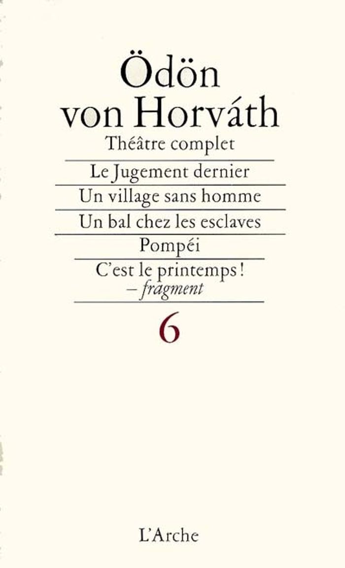Couverture du livre « THEATRE T6 HORVATH », librairie Les Contes Infusés à Corte